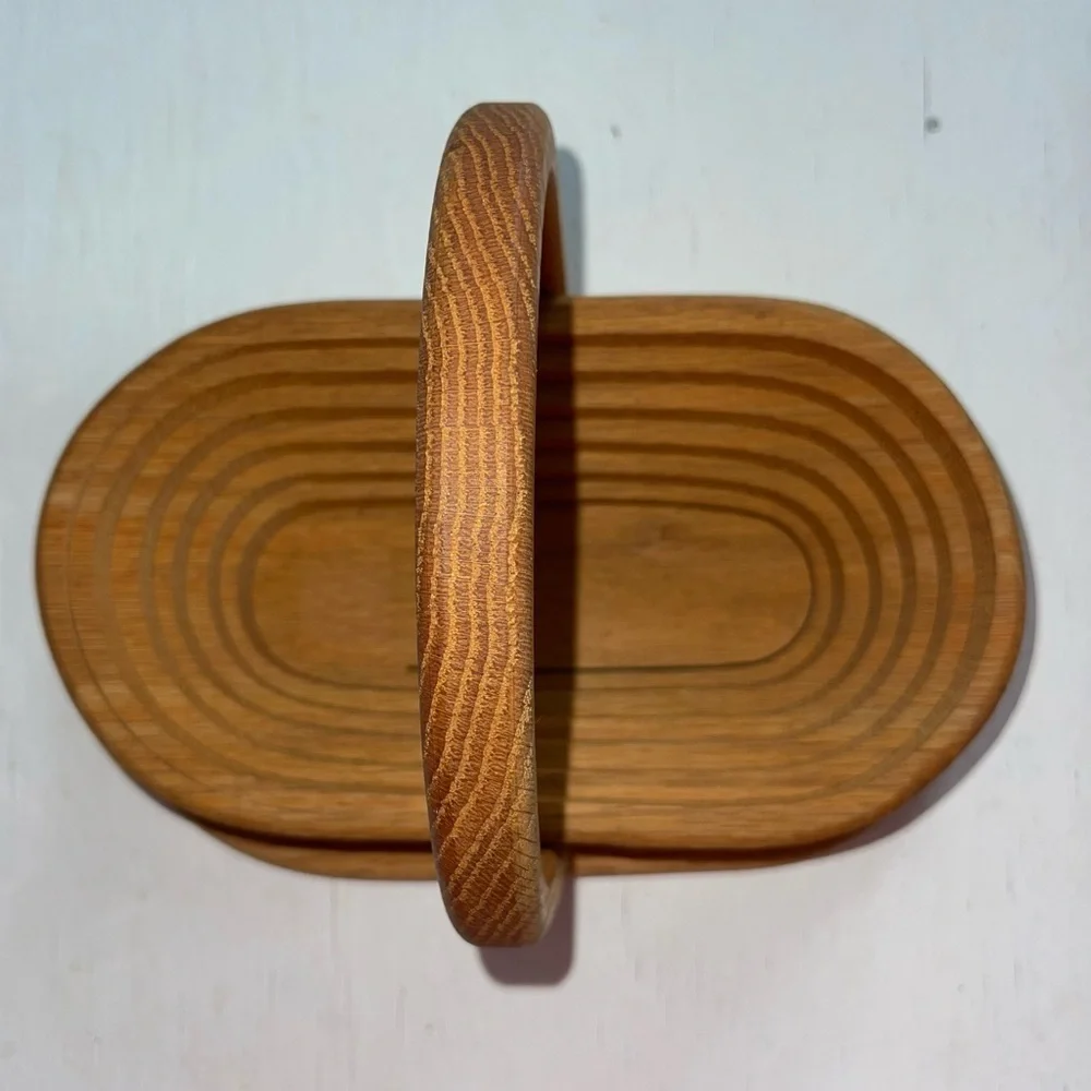 Collapsible Oak Basket